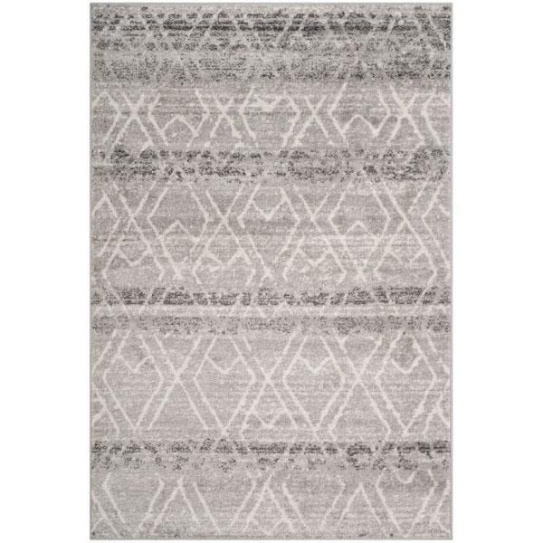 Safavieh Adirondack Small Rectangle Area RugSilver & Ivory 4 x 6 ft. ADR124B-4 - main